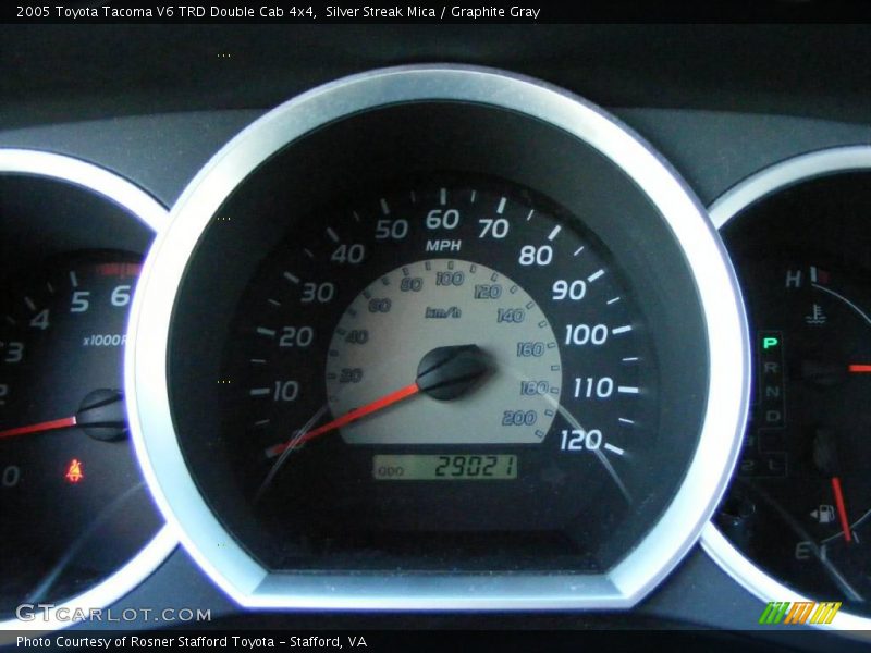 Silver Streak Mica / Graphite Gray 2005 Toyota Tacoma V6 TRD Double Cab 4x4