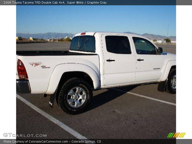 Super White / Graphite Gray 2006 Toyota Tacoma TRD Double Cab 4x4