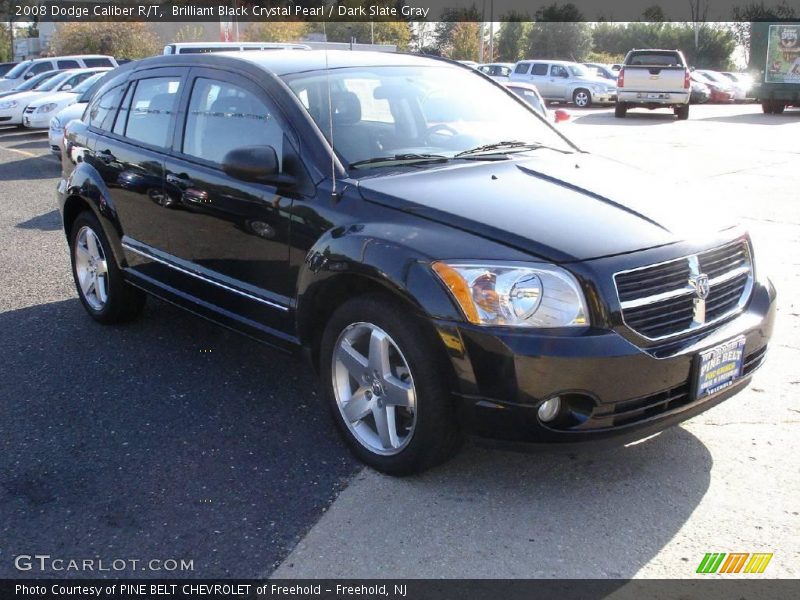Brilliant Black Crystal Pearl / Dark Slate Gray 2008 Dodge Caliber R/T