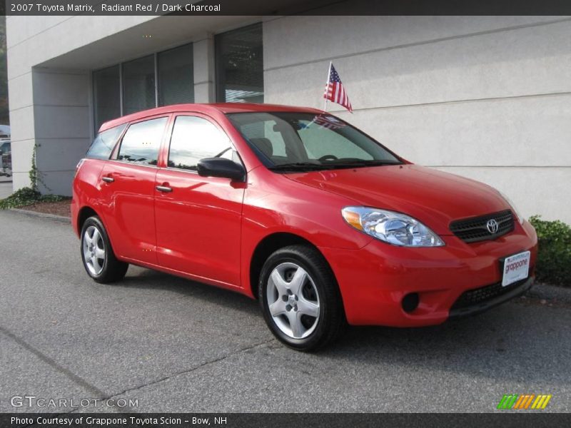 Radiant Red / Dark Charcoal 2007 Toyota Matrix