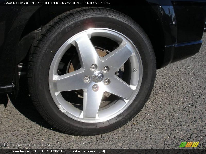 Brilliant Black Crystal Pearl / Dark Slate Gray 2008 Dodge Caliber R/T