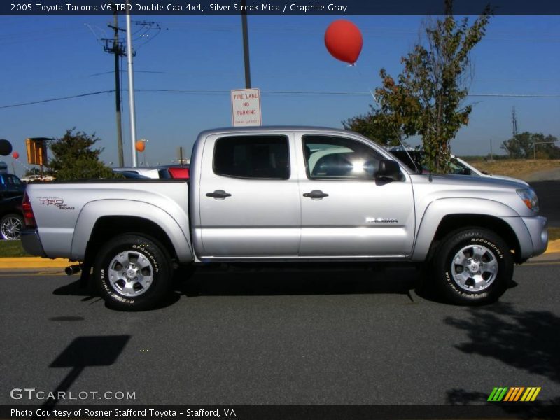 Silver Streak Mica / Graphite Gray 2005 Toyota Tacoma V6 TRD Double Cab 4x4