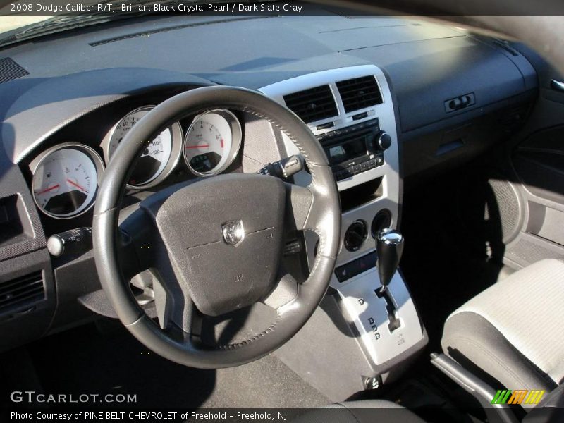 Brilliant Black Crystal Pearl / Dark Slate Gray 2008 Dodge Caliber R/T