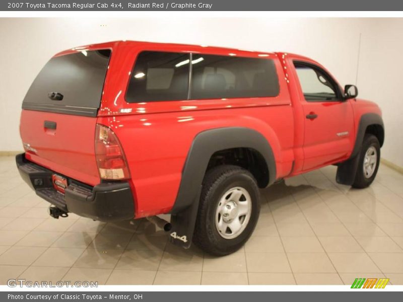 Radiant Red / Graphite Gray 2007 Toyota Tacoma Regular Cab 4x4