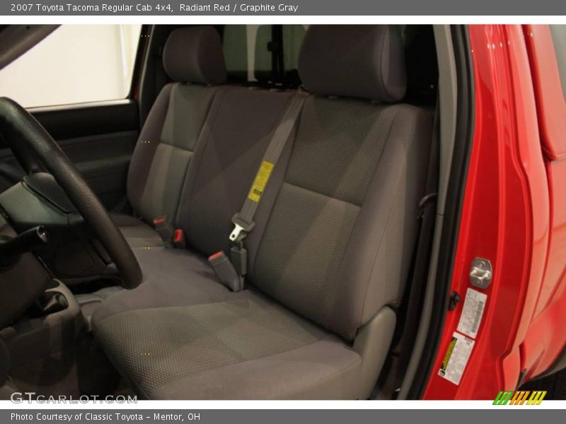 Radiant Red / Graphite Gray 2007 Toyota Tacoma Regular Cab 4x4