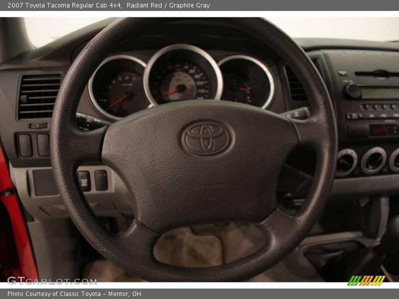 Radiant Red / Graphite Gray 2007 Toyota Tacoma Regular Cab 4x4