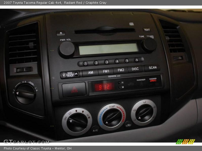 Radiant Red / Graphite Gray 2007 Toyota Tacoma Regular Cab 4x4