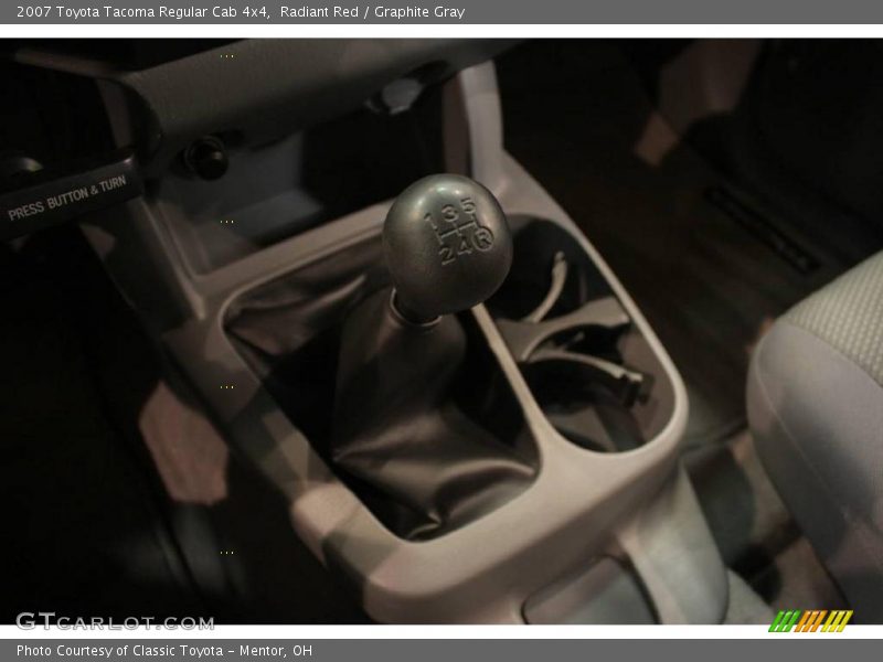 Radiant Red / Graphite Gray 2007 Toyota Tacoma Regular Cab 4x4