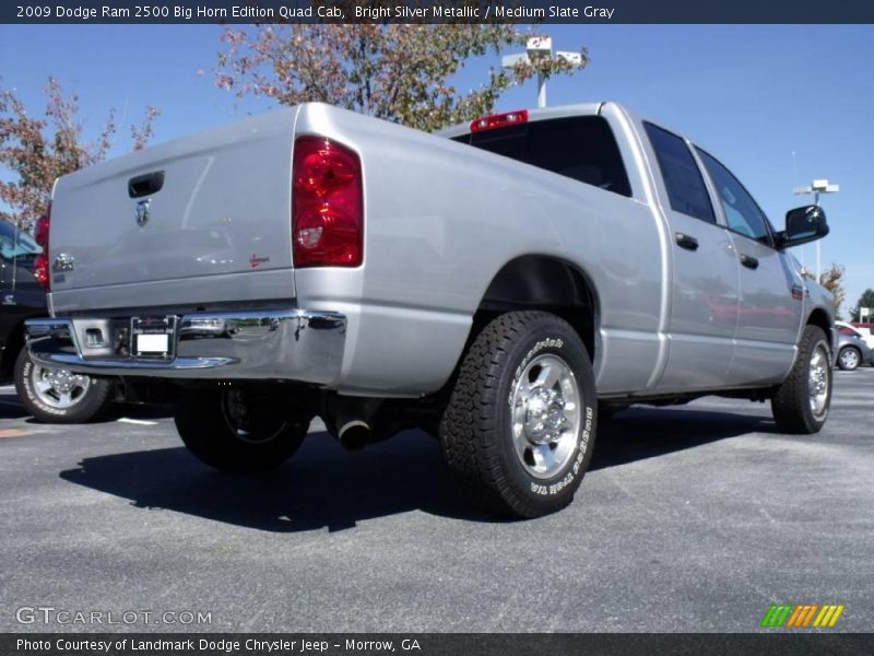 Bright Silver Metallic / Medium Slate Gray 2009 Dodge Ram 2500 Big Horn Edition Quad Cab