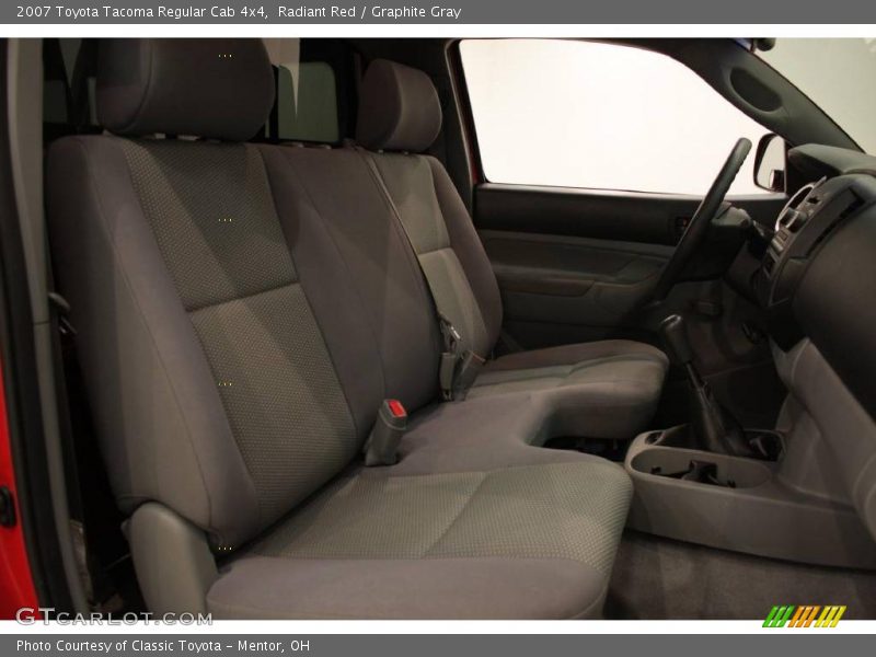 Radiant Red / Graphite Gray 2007 Toyota Tacoma Regular Cab 4x4