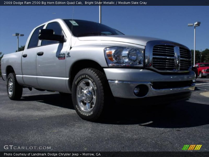 Bright Silver Metallic / Medium Slate Gray 2009 Dodge Ram 2500 Big Horn Edition Quad Cab