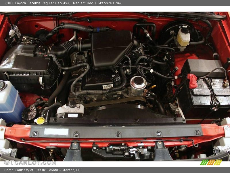 Radiant Red / Graphite Gray 2007 Toyota Tacoma Regular Cab 4x4