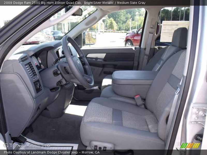 Bright Silver Metallic / Medium Slate Gray 2009 Dodge Ram 2500 Big Horn Edition Quad Cab