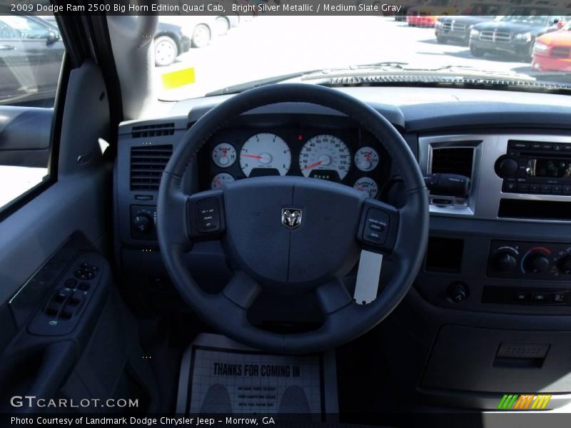 Bright Silver Metallic / Medium Slate Gray 2009 Dodge Ram 2500 Big Horn Edition Quad Cab