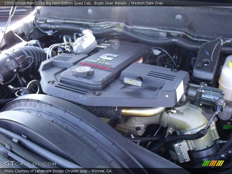 Bright Silver Metallic / Medium Slate Gray 2009 Dodge Ram 2500 Big Horn Edition Quad Cab