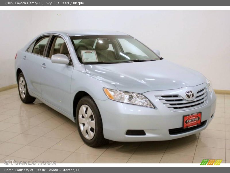 Sky Blue Pearl / Bisque 2009 Toyota Camry LE