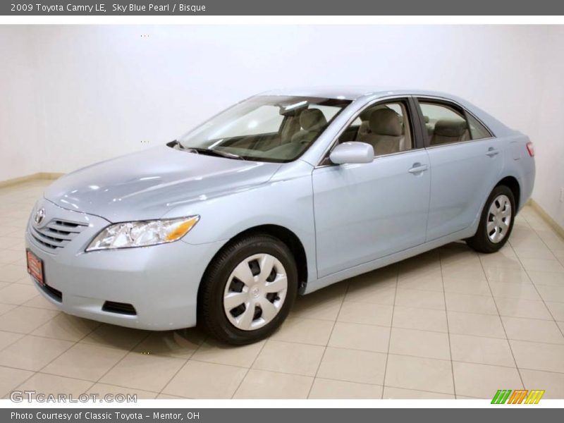 Sky Blue Pearl / Bisque 2009 Toyota Camry LE
