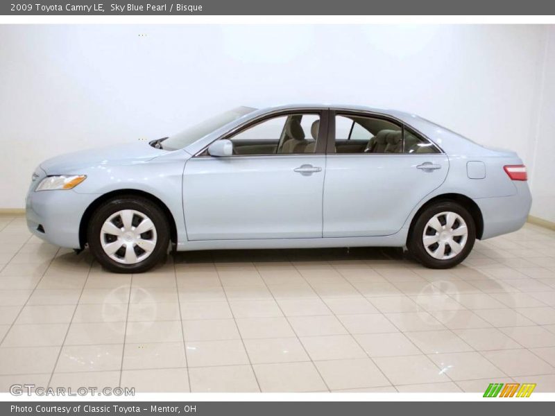 Sky Blue Pearl / Bisque 2009 Toyota Camry LE