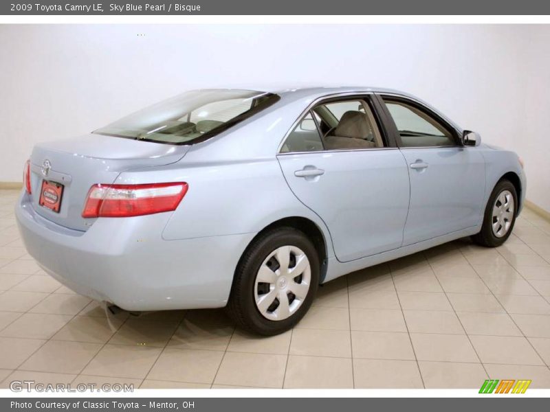 Sky Blue Pearl / Bisque 2009 Toyota Camry LE