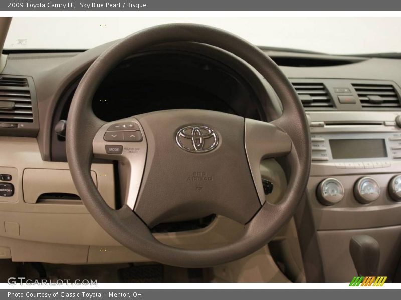 Sky Blue Pearl / Bisque 2009 Toyota Camry LE