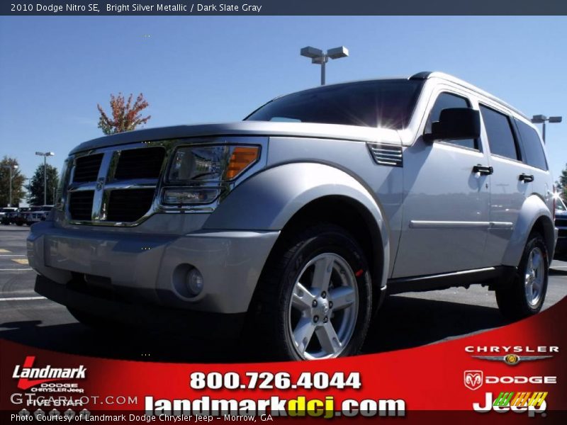 Bright Silver Metallic / Dark Slate Gray 2010 Dodge Nitro SE