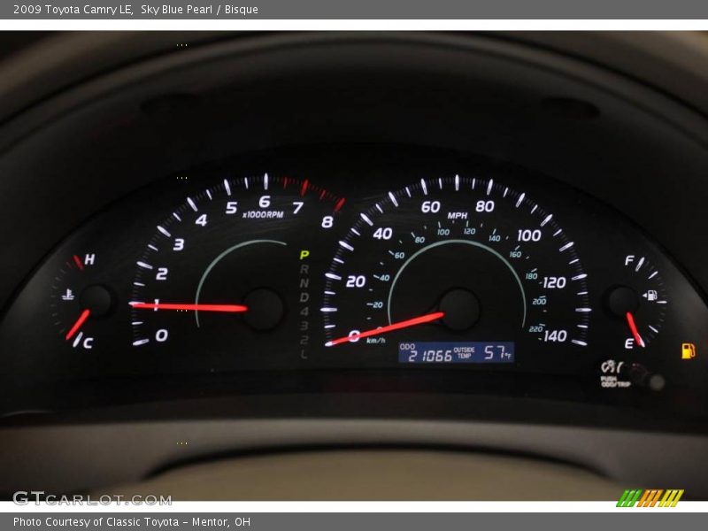 Sky Blue Pearl / Bisque 2009 Toyota Camry LE