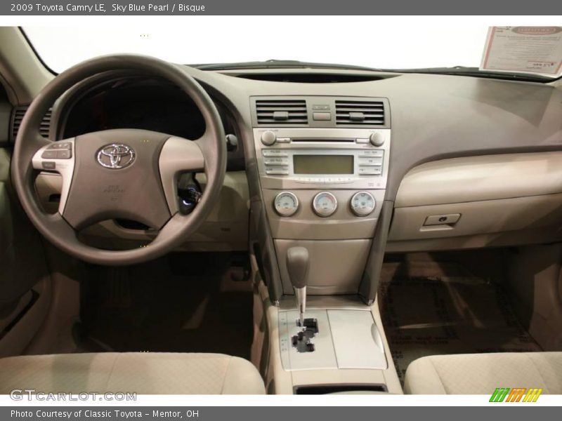 Sky Blue Pearl / Bisque 2009 Toyota Camry LE