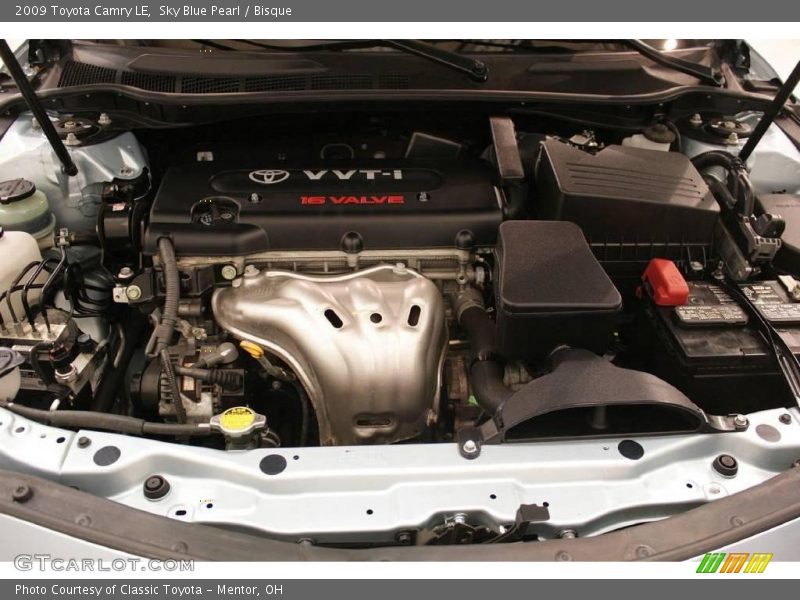 Sky Blue Pearl / Bisque 2009 Toyota Camry LE