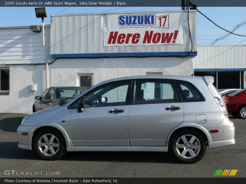 Silky Silver Metallic / Black 2006 Suzuki Aerio SX AWD Sport Wagon