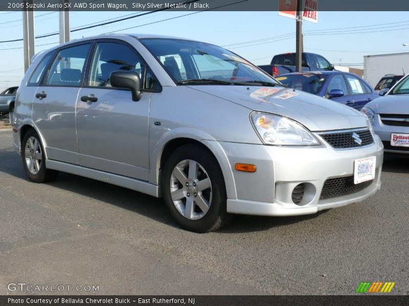 Silky Silver Metallic / Black 2006 Suzuki Aerio SX AWD Sport Wagon