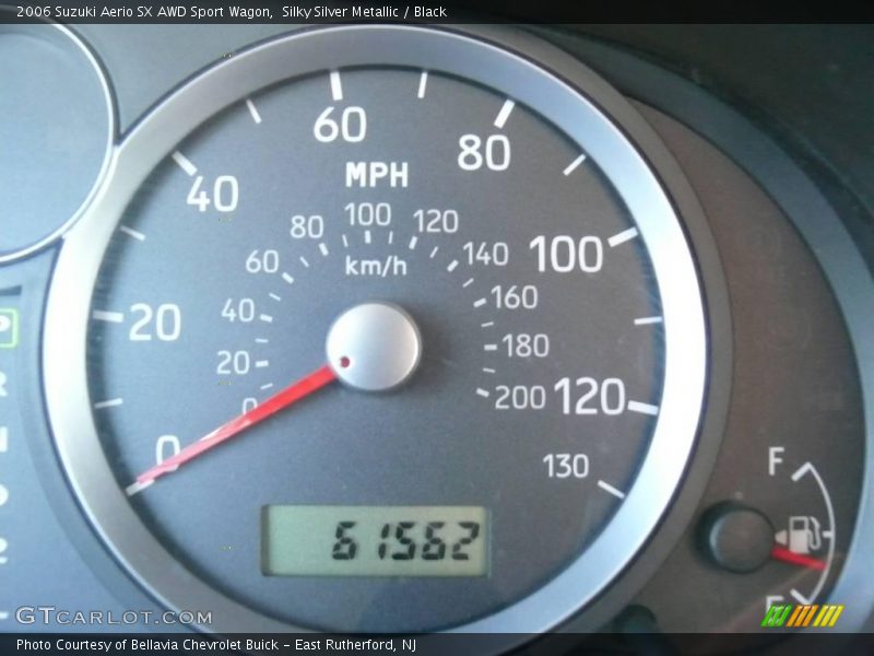 Silky Silver Metallic / Black 2006 Suzuki Aerio SX AWD Sport Wagon