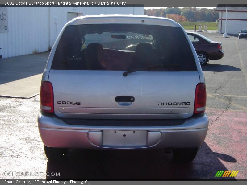 Bright Silver Metallic / Dark Slate Gray 2002 Dodge Durango Sport