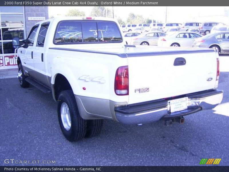Oxford White / Medium Parchment 2000 Ford F350 Super Duty Lariat Crew Cab 4x4 Dually