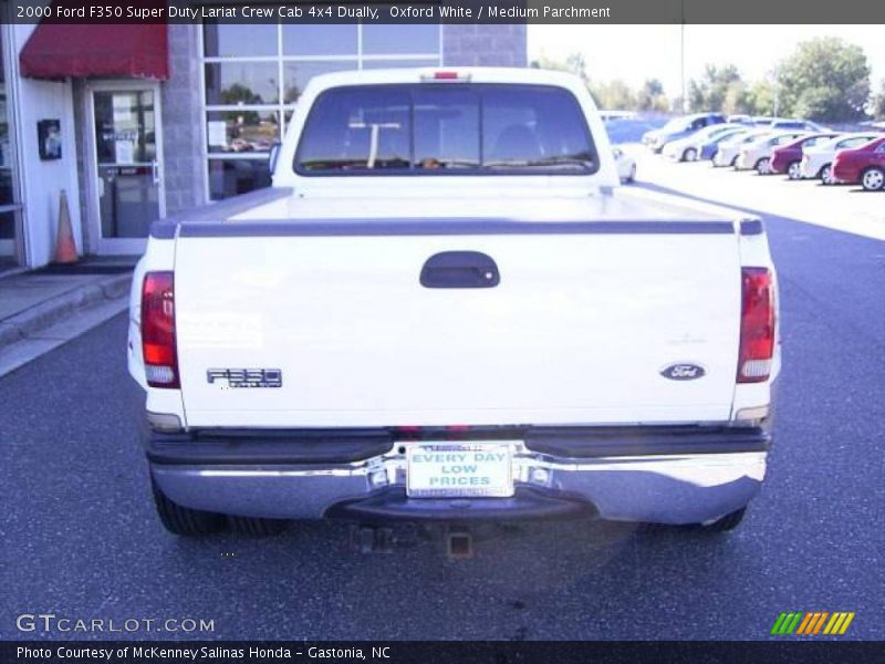 Oxford White / Medium Parchment 2000 Ford F350 Super Duty Lariat Crew Cab 4x4 Dually