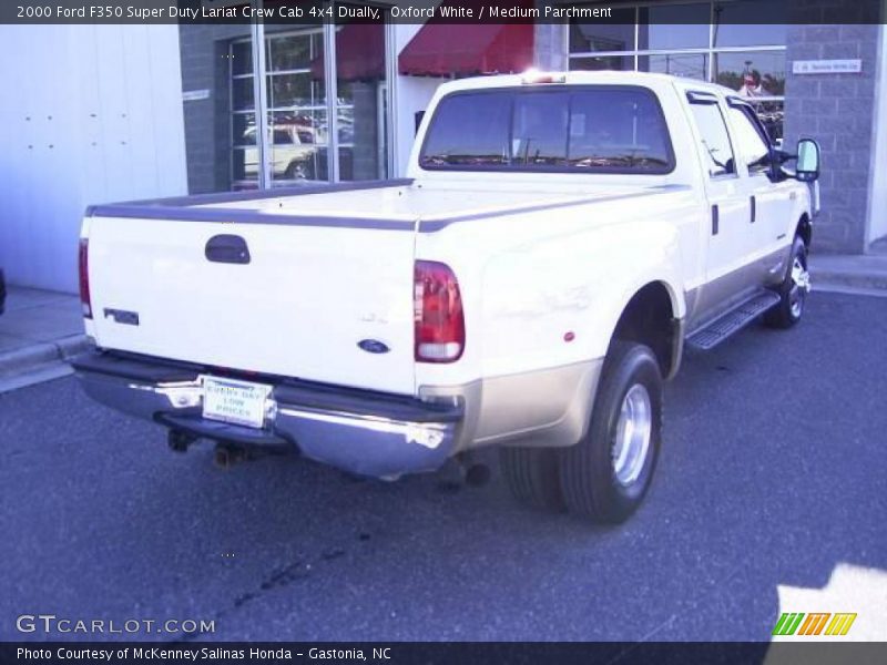 Oxford White / Medium Parchment 2000 Ford F350 Super Duty Lariat Crew Cab 4x4 Dually