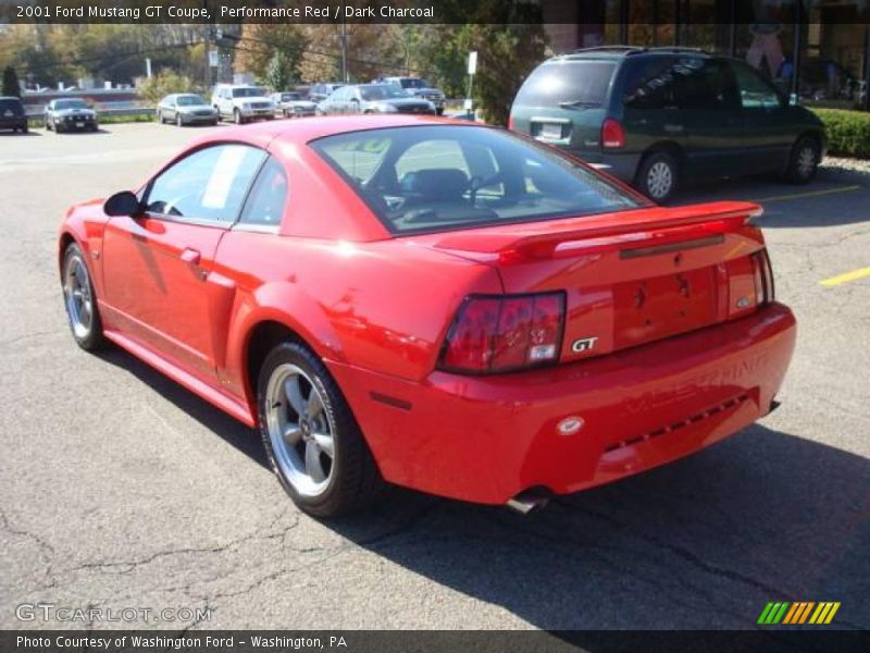 Performance Red / Dark Charcoal 2001 Ford Mustang GT Coupe