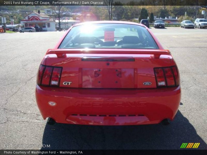 Performance Red / Dark Charcoal 2001 Ford Mustang GT Coupe