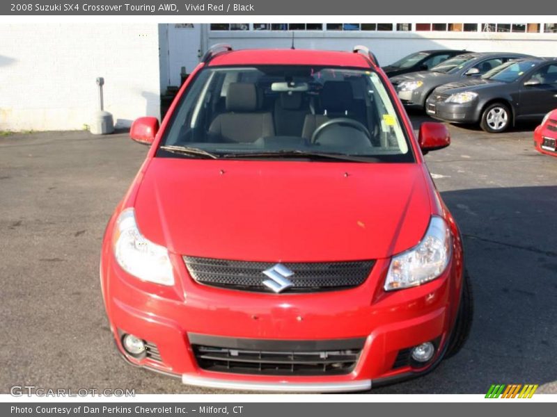 Vivid Red / Black 2008 Suzuki SX4 Crossover Touring AWD