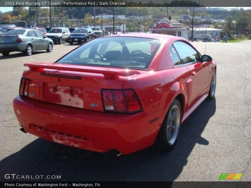 Performance Red / Dark Charcoal 2001 Ford Mustang GT Coupe