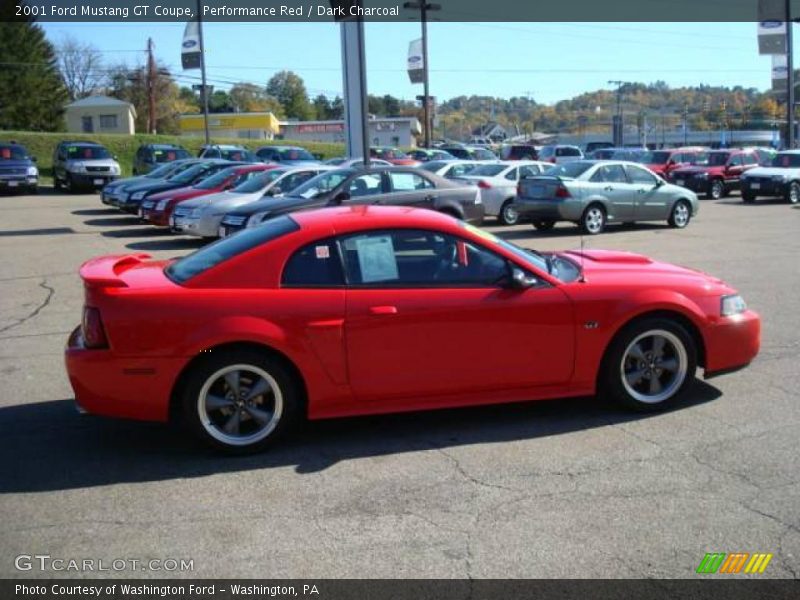 Performance Red / Dark Charcoal 2001 Ford Mustang GT Coupe
