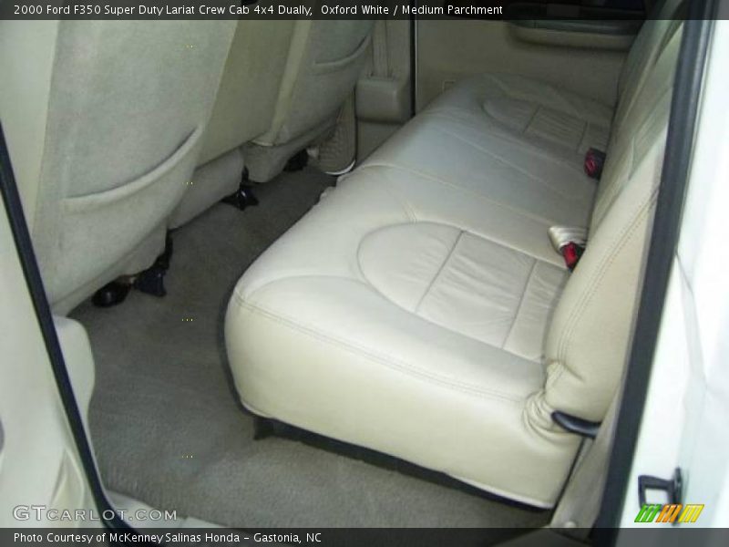 Oxford White / Medium Parchment 2000 Ford F350 Super Duty Lariat Crew Cab 4x4 Dually