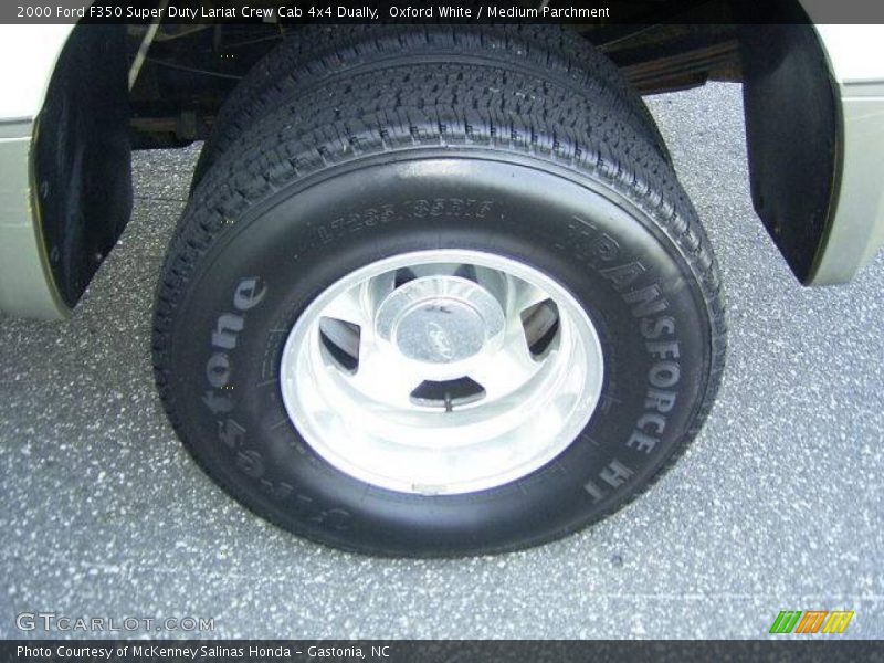 Oxford White / Medium Parchment 2000 Ford F350 Super Duty Lariat Crew Cab 4x4 Dually