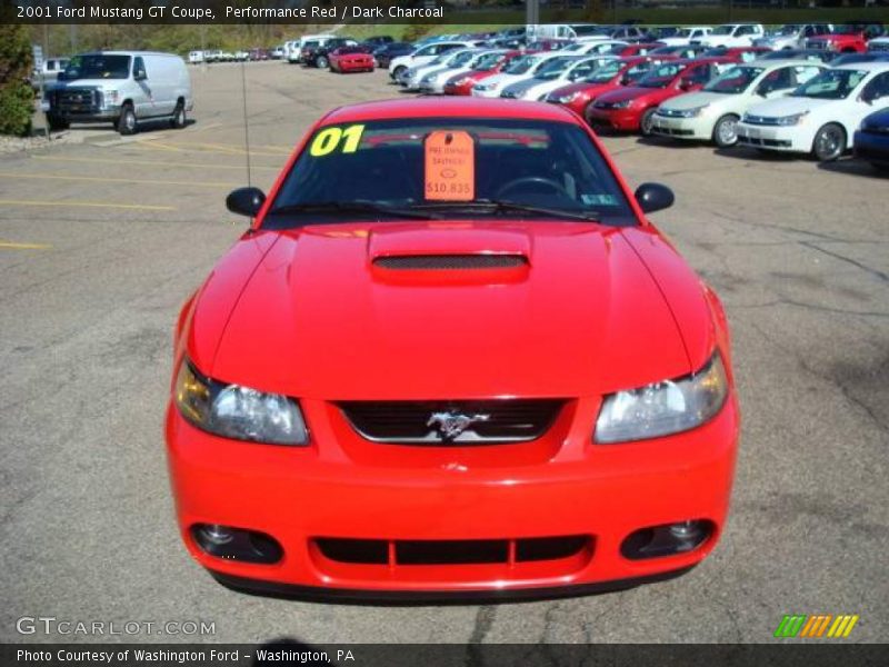 Performance Red / Dark Charcoal 2001 Ford Mustang GT Coupe