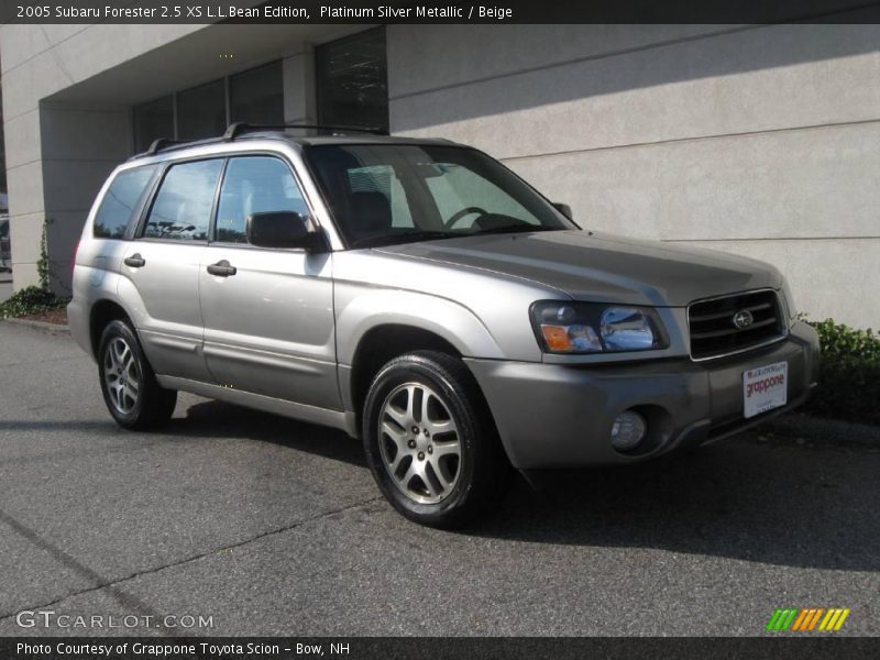 Platinum Silver Metallic / Beige 2005 Subaru Forester 2.5 XS L.L.Bean Edition