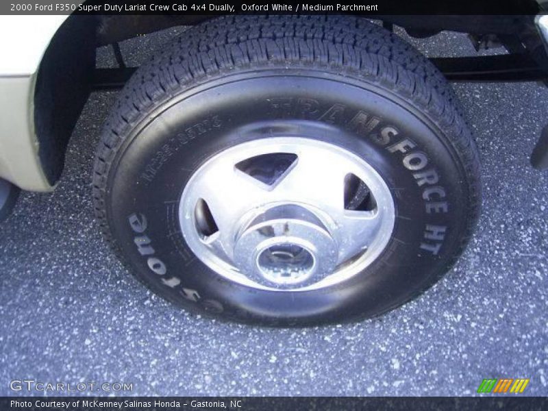 Oxford White / Medium Parchment 2000 Ford F350 Super Duty Lariat Crew Cab 4x4 Dually