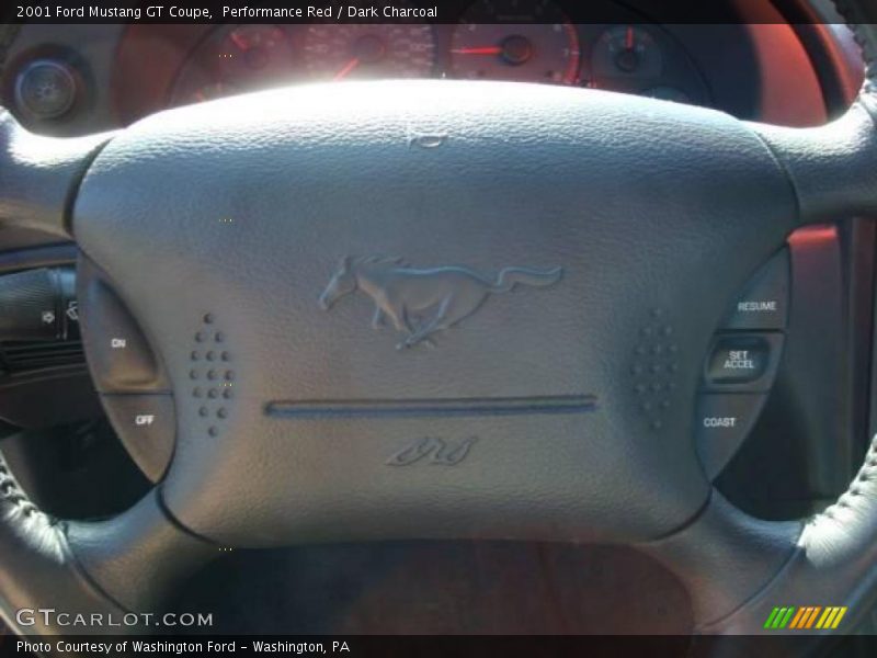 Performance Red / Dark Charcoal 2001 Ford Mustang GT Coupe