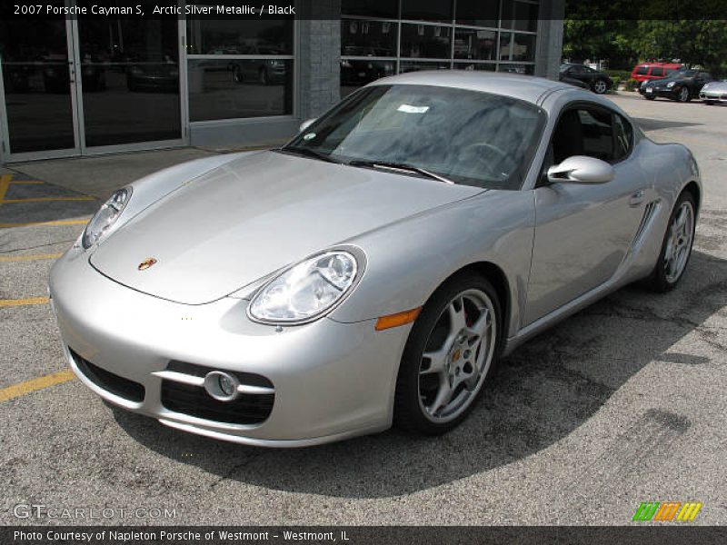 Arctic Silver Metallic / Black 2007 Porsche Cayman S