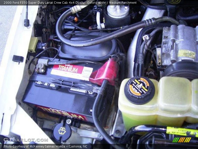 Oxford White / Medium Parchment 2000 Ford F350 Super Duty Lariat Crew Cab 4x4 Dually
