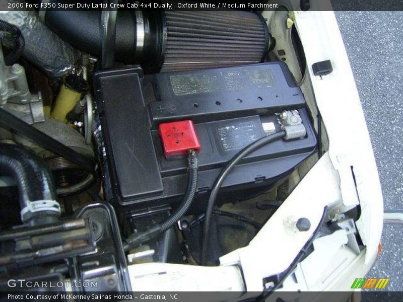 Oxford White / Medium Parchment 2000 Ford F350 Super Duty Lariat Crew Cab 4x4 Dually