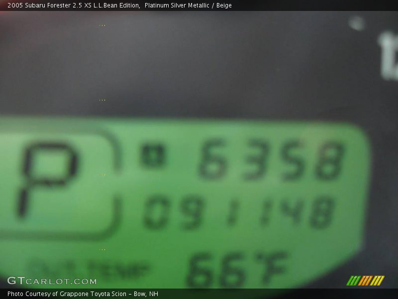 Platinum Silver Metallic / Beige 2005 Subaru Forester 2.5 XS L.L.Bean Edition